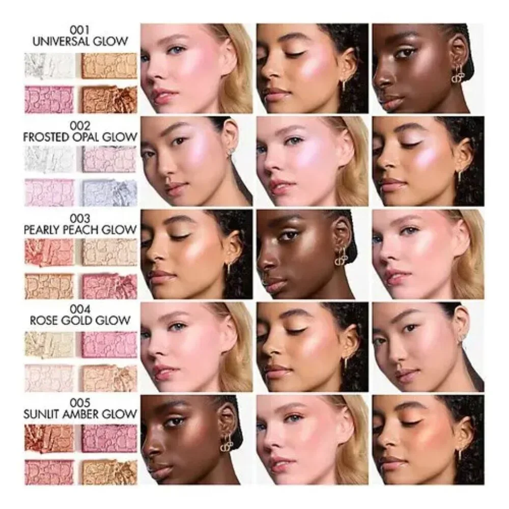 ✅ Dior #002 FROSTED OPAL GLOW Backstage Glow Maximizer Face Palette - Picture 4 of 9